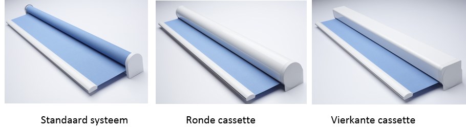 rolgordijnen met cassette