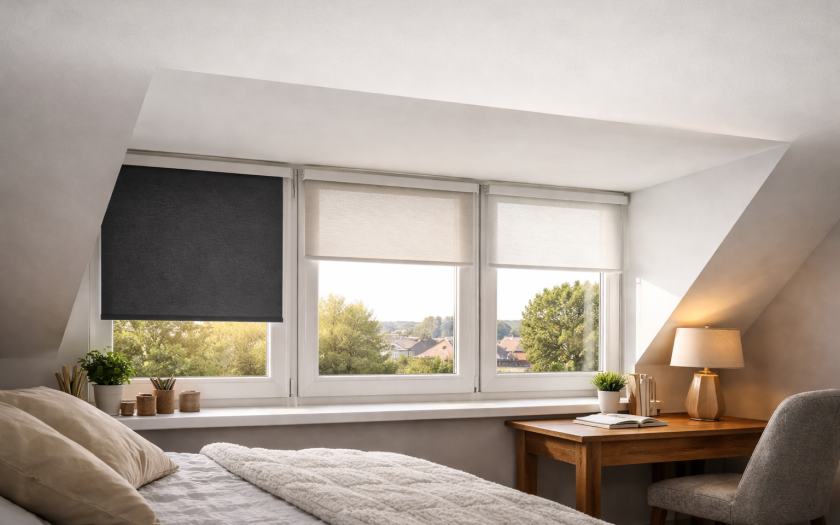rolgordijnen dakkapel