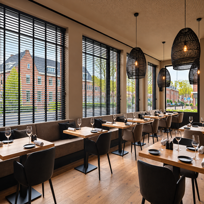 Raamdecoratie voor de horeca