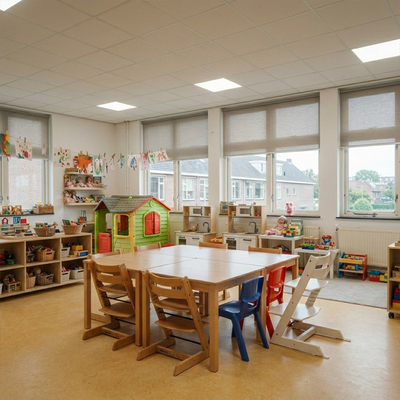 Raamdecoratie voor kinderopvang