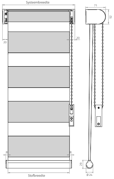 Derbevilletest paraplu Leidingen montageprofiel.jpg